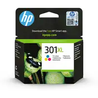 HP Cartucho de tinta original 301XL de alta capacidad Tri-color