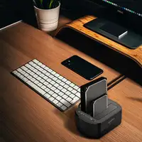 AISENS Estacion de Docking de Doble Bahia ASDS-D03B SATA 2.5/3.5 a USB 3.0/3.1 Gen