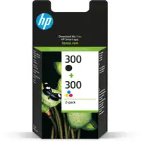 HP Pack de ahorro de 2 cartuchos de tinta original 300 negro/Tri-color