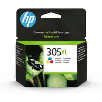 HP Cartucho de tinta Original 305XL de alta capacidad tricolor