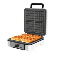 Cecotec 08017 gofrera 4 barquillo(s) 1200 W Acero inoxidable, Blanco