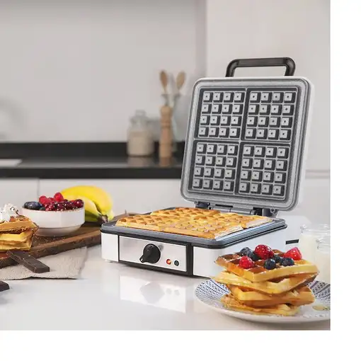 Cecotec 08017 gofrera 4 barquillo(s) 1200 W Acero inoxidable, Blanco