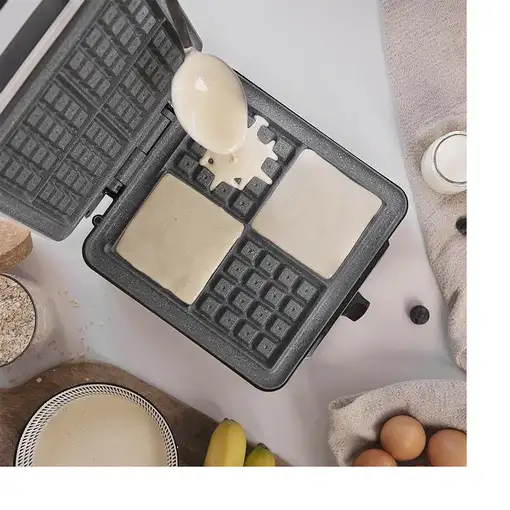 Cecotec 08017 gofrera 4 barquillo(s) 1200 W Acero inoxidable, Blanco