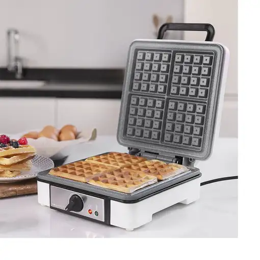 Cecotec 08017 gofrera 4 barquillo(s) 1200 W Acero inoxidable, Blanco