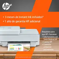 HP ENVY 6430e Inalámbrico All-in-One Color Impresora, Instant Ink; Fotocopiadora,