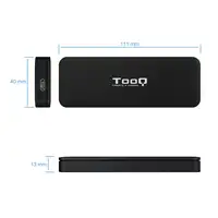 TooQ TQE-2280B caja para disco duro externo Caja externa para unidad de estado sól