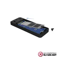 TooQ TQE-2280B caja para disco duro externo Caja externa para unidad de estado sól