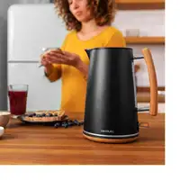 Cecotec 01479 tetera eléctrica 1,7 L 3000 W Negro, Madera