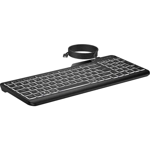HP Teclado con cable retroiluminado multidispositivo 405
