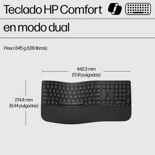 HP Teclado en modo dual 680 Comfort