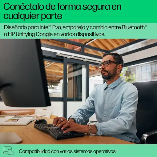 HP Teclado en modo dual 680 Comfort