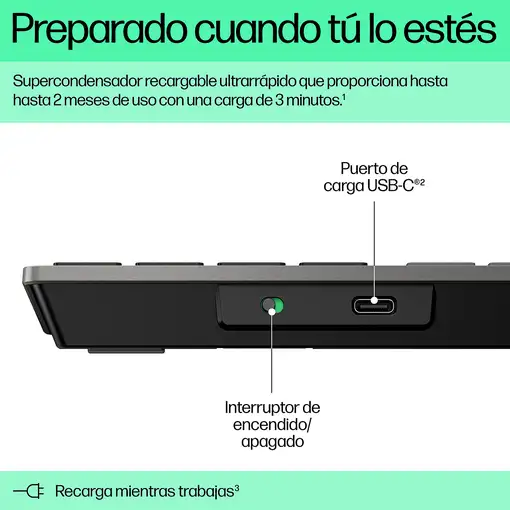 HP Teclado inalámbrico recargable multidispositivo 720