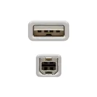 Nanocable CABLE USB 2.0 IMPRESORA, TIPO A/M-B/M, BEIGE, 1.8 M