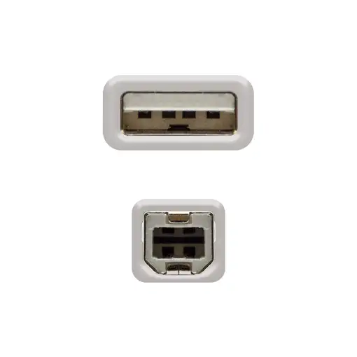 Nanocable CABLE USB 2.0 IMPRESORA, TIPO A/M-B/M, BEIGE, 1.8 M