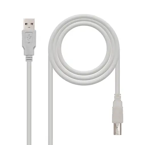 Nanocable CABLE USB 2.0 IMPRESORA, TIPO A/M-B/M, BEIGE, 1.8 M