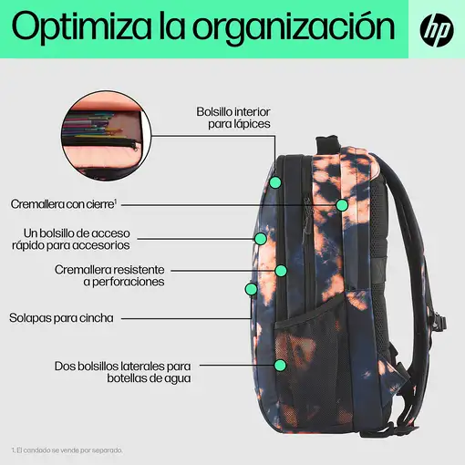 HP Mochila Campus XL con teñido anudado