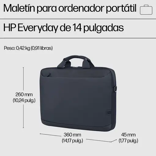 HP Maletín para ordenador portátil Everyday de 14 pulgadas