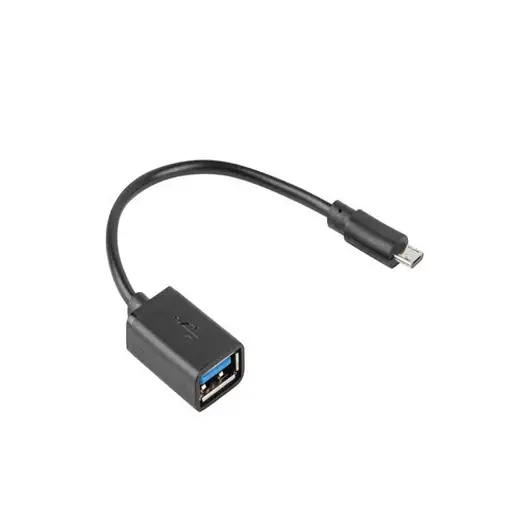 Lanberg AD-OTG-UM-01 cable USB USB 2.0 0,15 m Micro-USB A USB A Negro