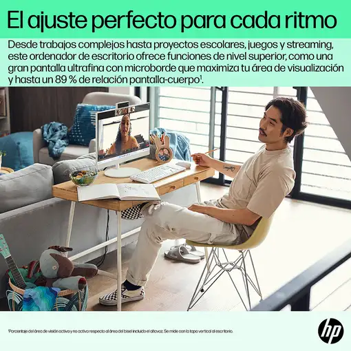 HP 24-cr0093ns Intel® Core™ i3 i3-1315U 60,5 cm (23.8'') 1920 x 1080 Pixeles Pantal