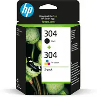 HP Paquete de 2 cartuchos de tinta Original 304 negro/tricolor