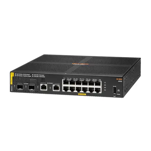 HPE Aruba Networking Aruba 6000 12G Class4 PoE 2G/2SFP 139W Gestionado L3 Gigabit