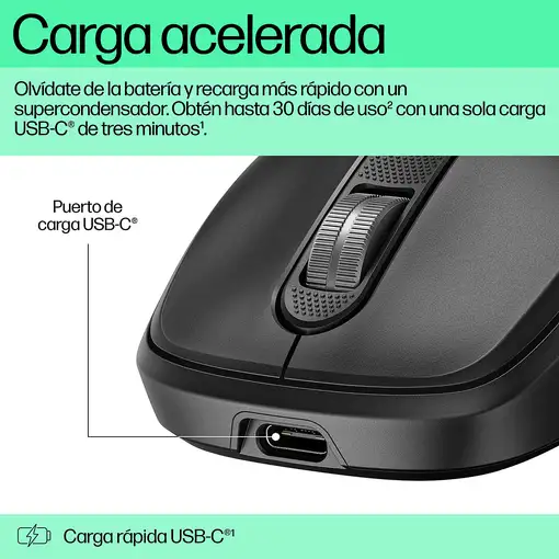 HP Ratón inalámbrico recargable ultrarrápido 510