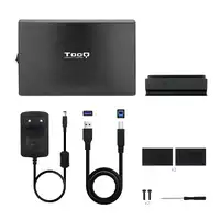TooQ TQE-3531B caja para disco duro externo Caja de disco duro (HDD) Negro 3.5\