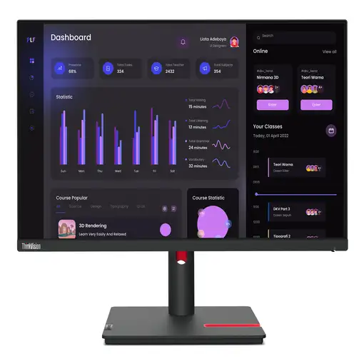 Lenovo ThinkVision T24i-30 LED display 60,5 cm (23.8") 1920 x 1080 Pixeles Full HD