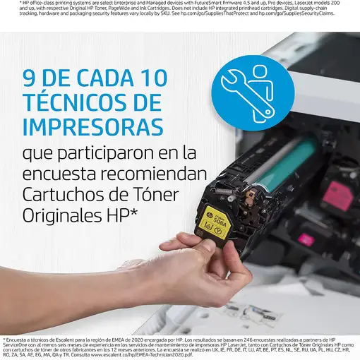 HP Cartucho de Tóner Original W2252AC LaserJet contractual amarillo