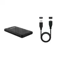 TooQ Caja Externa para Discos de 2,5” HDD/SSD, Negro