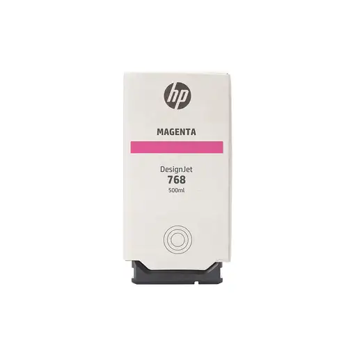 HP Cartucho de tinta magenta DesignJet 768 de 500 ml