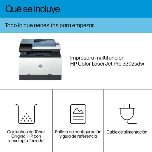 HP LaserJet Pro 3302sdw Inalámbrico Multifunction Color Impresora, Fotocopiadora,