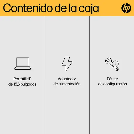 HP 15-fc0124ns AMD Ryzen™ 5 7520U Portátil 39,6 cm (15.6\) Full HD 16 GB LPDDR5-SD