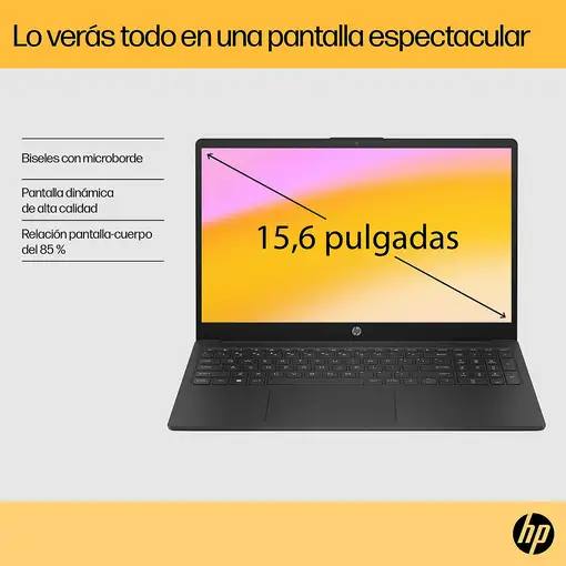 HP 15-fc0123ns AMD Ryzen™ 5 7520U Portátil 39,6 cm (15.6\) Full HD 16 GB LPDDR5-SD