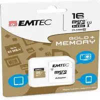 Emtec microSD Class10 Gold+ 16GB MicroSDHC Clase 10