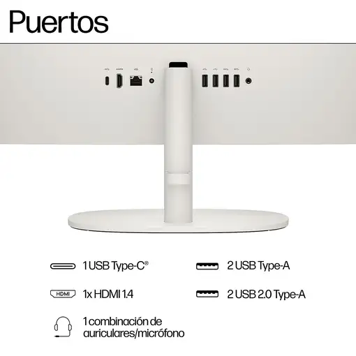 HP 22-dg0037ns Intel® Core™ i3 i3-N300 54,6 cm (21.5'') 1920 x 1080 Pixeles PC todo