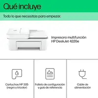 HP DeskJet 4220e Inalámbrico All-in-One Color Impresora, Instant Ink; Fotocopiador