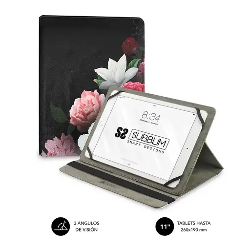 Funda Tablet Universal Trendy Case Rosas 9.6\ a 11\