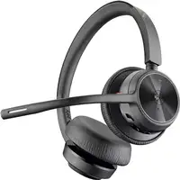 POLY Auriculares Voyager 4320 USB-A con certificación para Microsoft Teams + llave