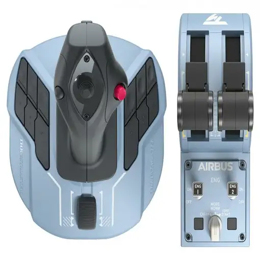 Thrustmaster Airbus Edition Negro, Azul USB Palanca de mando Analógico/Digital PC