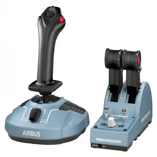 Thrustmaster Airbus Edition Negro, Azul USB Palanca de mando Analógico/Digital PC