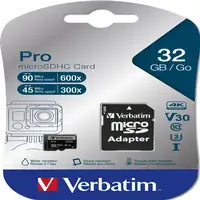 Verbatim Pro 32 GB MicroSDHC UHS Clase 10