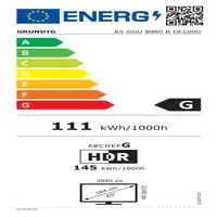 Grundig 65GGU8960B Televisor 165,1 cm (65\) 4K Ultra HD Smart TV Wifi Negro 350 cd