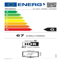 Grundig Vision 7 109,2 cm (43\) 4K Ultra HD Smart TV Wifi Negro