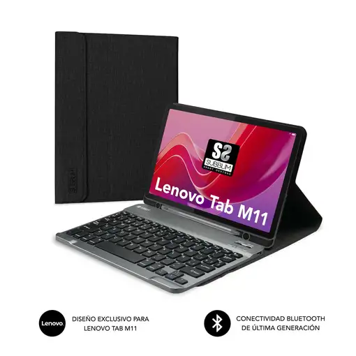 Funda Tablet Con Teclado Para Lenovo Tab M11 Keytab Pro Bt