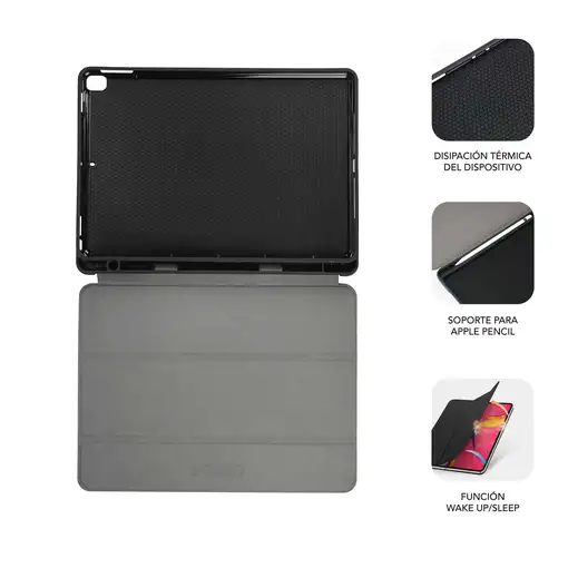 Funda Tablet Ipad 10.2\ 9/8/7 Gen Shock Case Negro