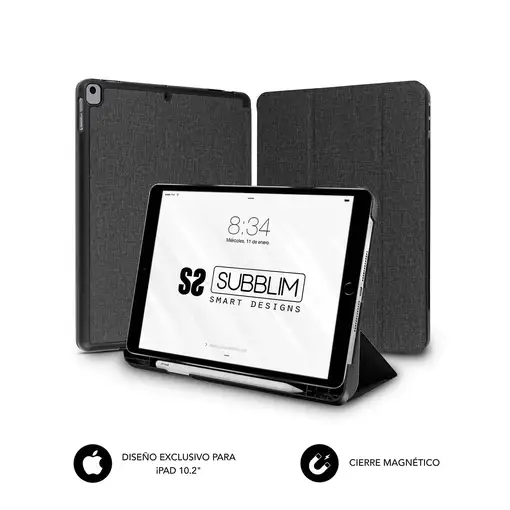 Funda Tablet Ipad 10.2\ 9/8/7 Gen Shock Case Negro