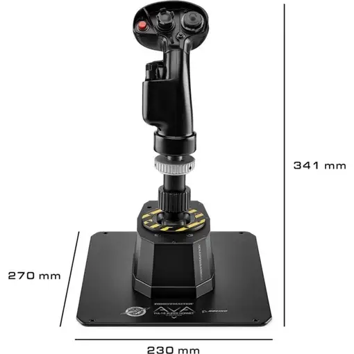 Thrustmaster AVA F/A-18 Super Hornet Negro USB Palanca de vuelo Analógico/Digital