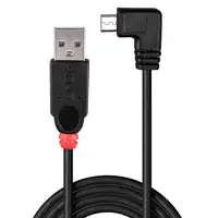 Lindy 31975 cable USB USB 2.0 0,5 m USB A Micro-USB B Negro