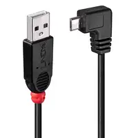 Lindy 31975 cable USB USB 2.0 0,5 m USB A Micro-USB B Negro